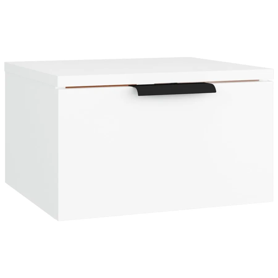 Tables de chevet murales 2 pcs blanc 34x30x20 cm - 5