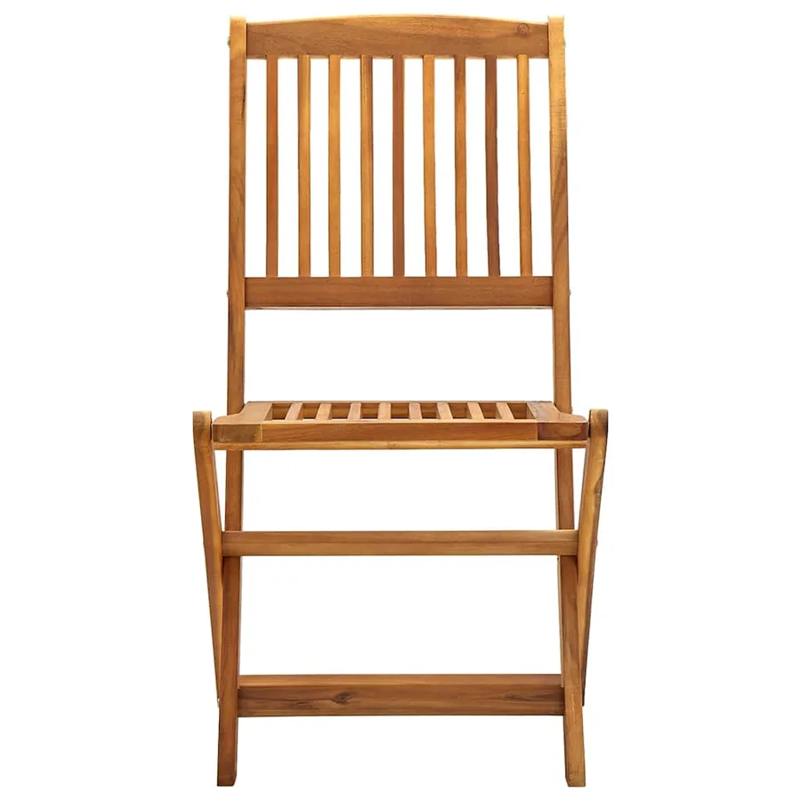 Chaises pliables d'extérieur lot de 2 Bois d'acacia solide - 3