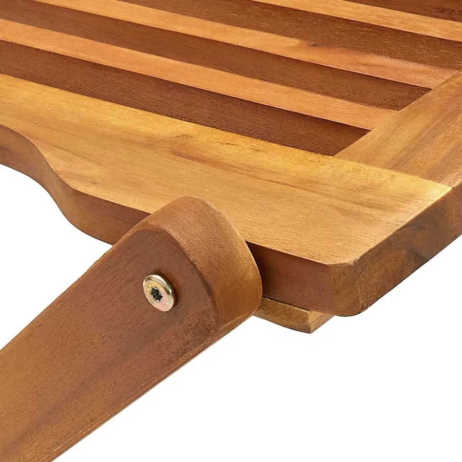 Chaises pliables d'extérieur lot de 2 Bois d'acacia solide - 8