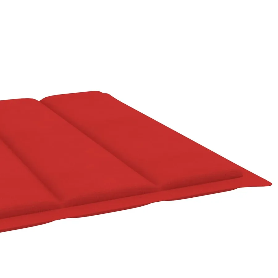 Chaise longue pliable avec coussin Bois d'acacia solide - 18