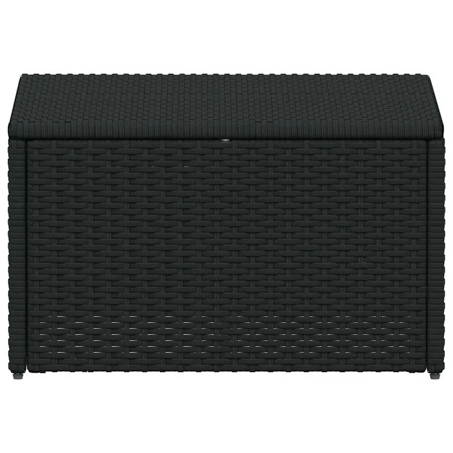 Salon de jardin 4 pcs avec coussins Résine tressée Noir - 3