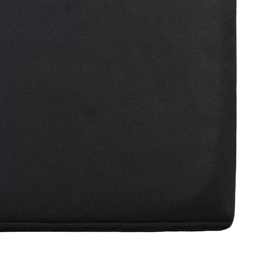 Salon de jardin 4 pcs avec coussins Résine tressée Noir - 9