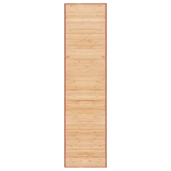 Tapis en bambou 80x300 cm Marron
