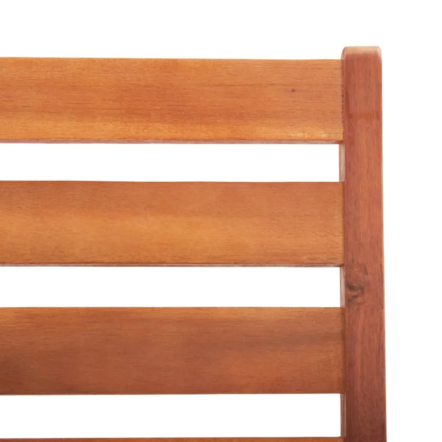 Chaises à manger d'extérieur lot de 3 Acacia massif - 6
