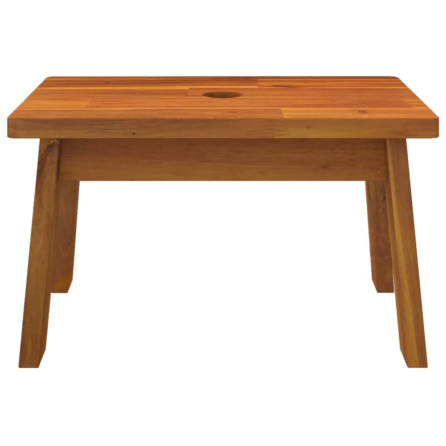 Tabouret-escabeau 38x26x22 cm Bois d'acacia solide - 4
