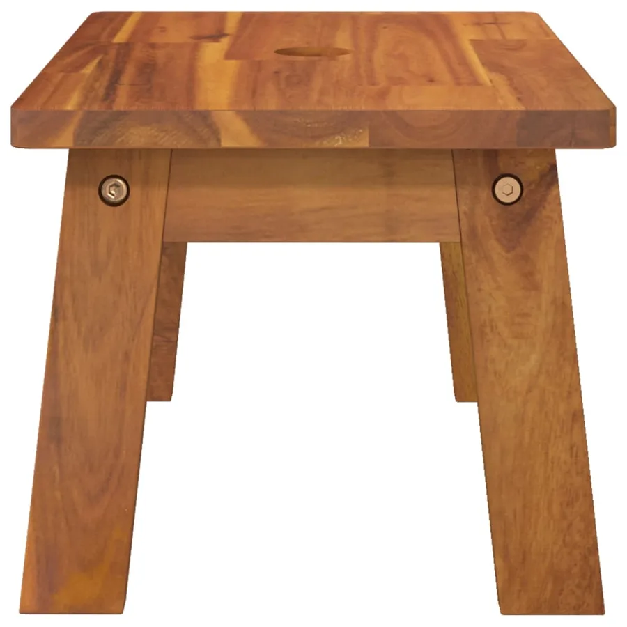 Tabouret-escabeau 38x26x22 cm Bois d'acacia solide - 5