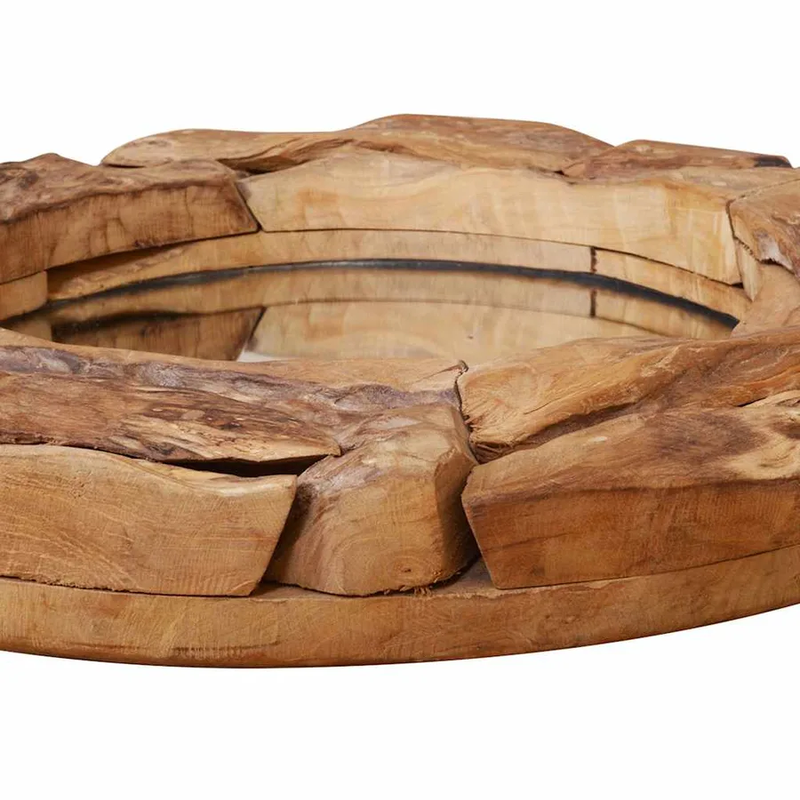 Miroir décoratif Teck 60 cm Rond - 6