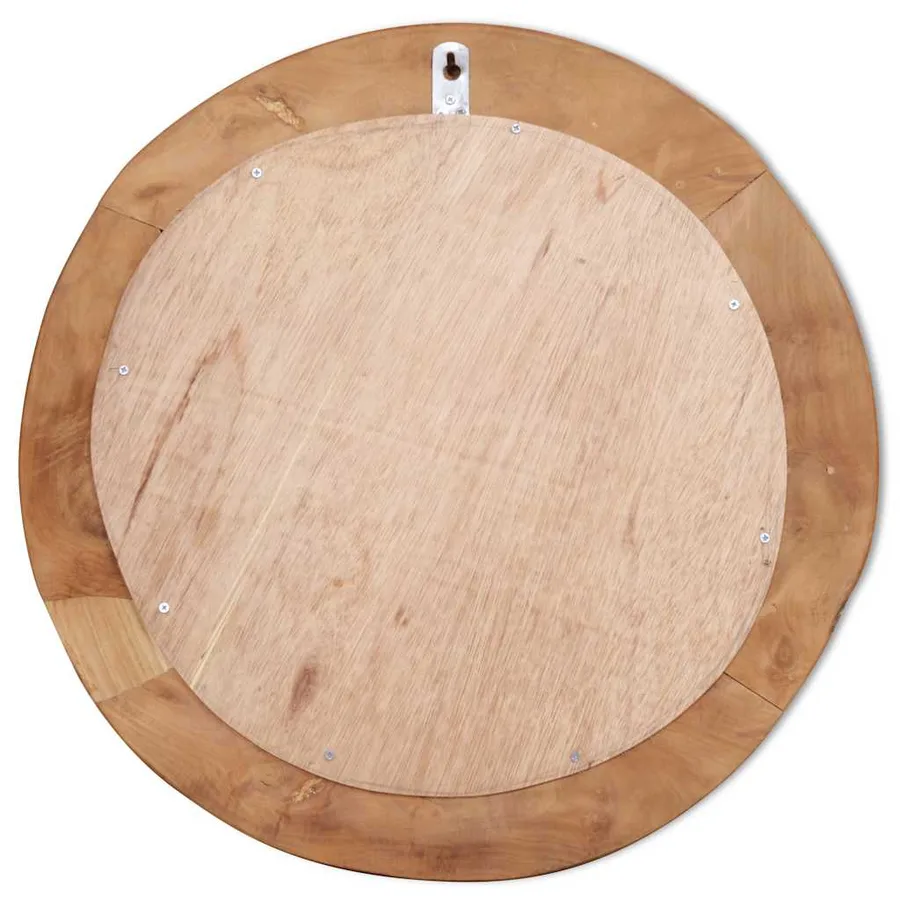 Miroir décoratif Teck 60 cm Rond - 8