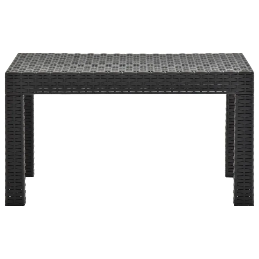 Salon de jardin 2 pcs avec coussins PP Rotin Anthracite - 4
