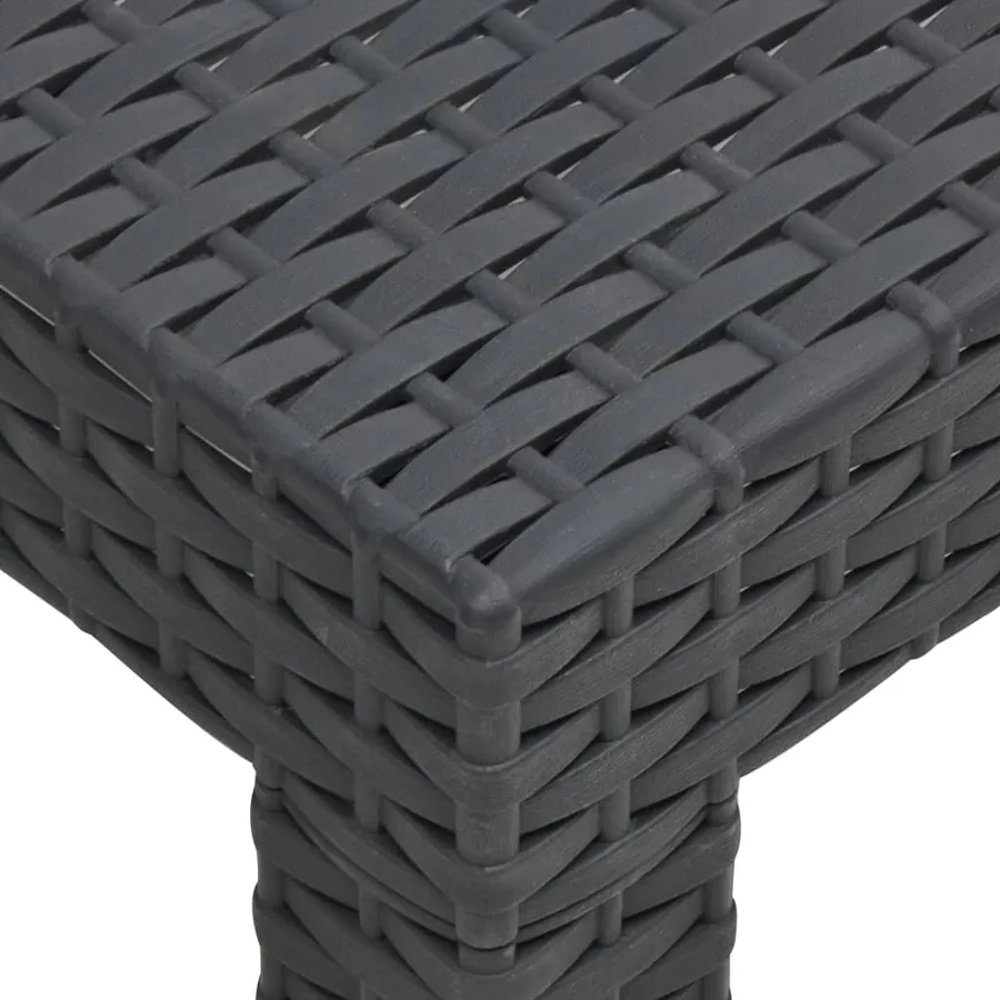Salon de jardin 2 pcs avec coussins PP Rotin Anthracite - 5