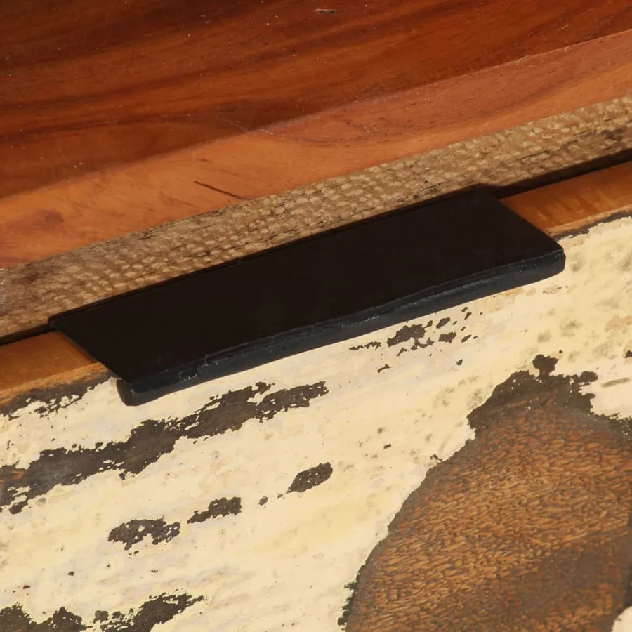 Meuble TV 110x30x40 cm Bois de récupération massif - 7