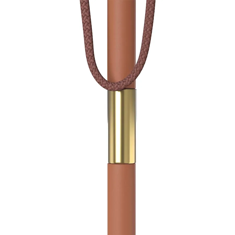 Parasol d'extérieur avec mât en bois 150x200 cm vert - 10