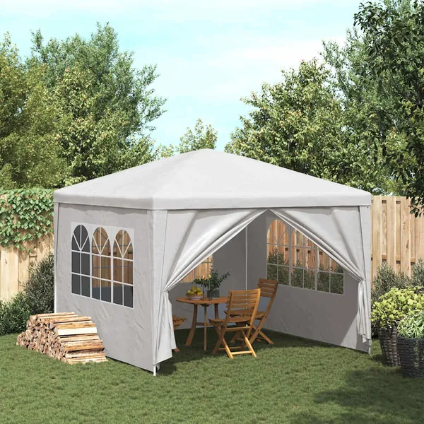 Tente de réception 3 x 3 m Blanc