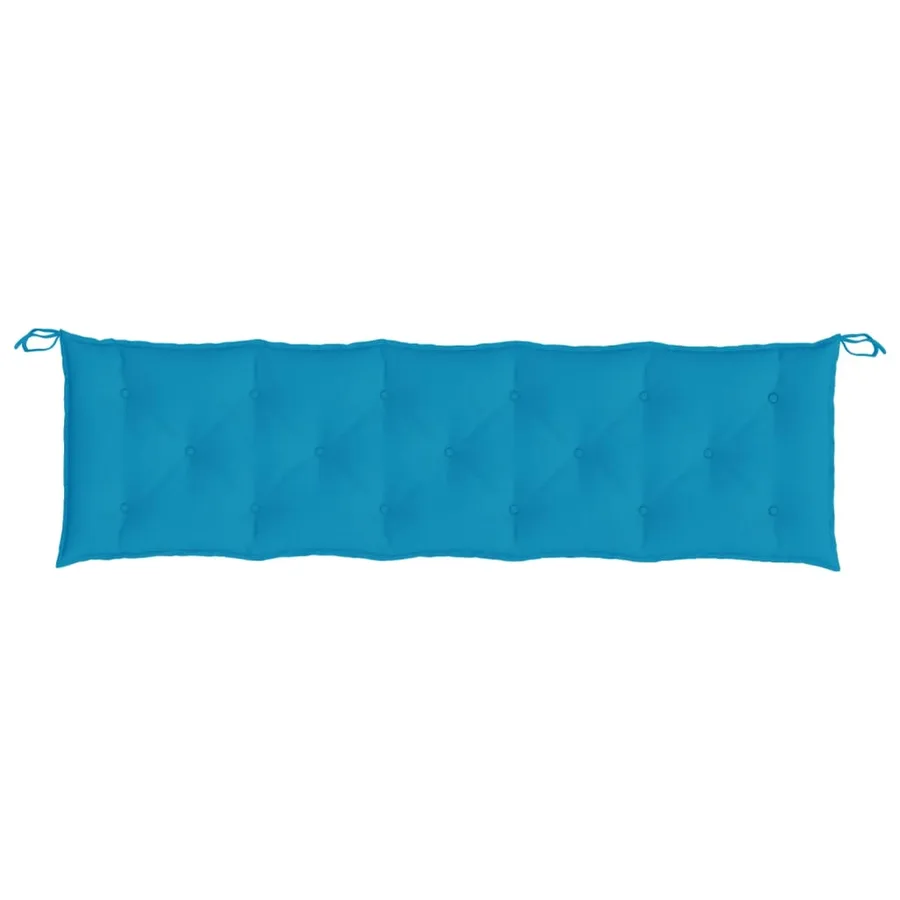 Coussin de banc de jardin bleu clair 180x50x7 cm tissu oxford - 4