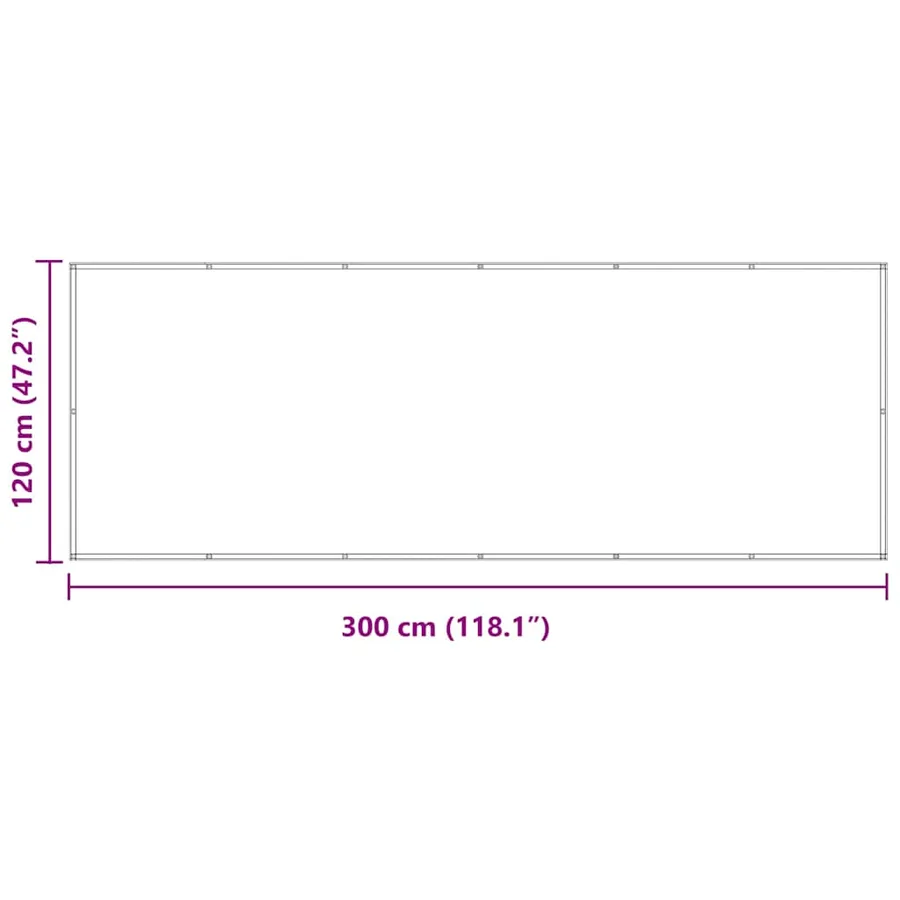 Écran de balcon Anthracite 120x300 cm Tissu Oxford - 6