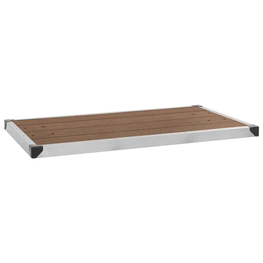 Douche de jardin avec base marron 220 cm Acier inoxydable - 12