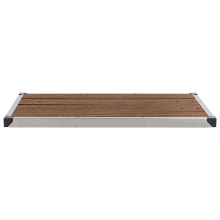 Douche de jardin avec base marron 220 cm Acier inoxydable - 13