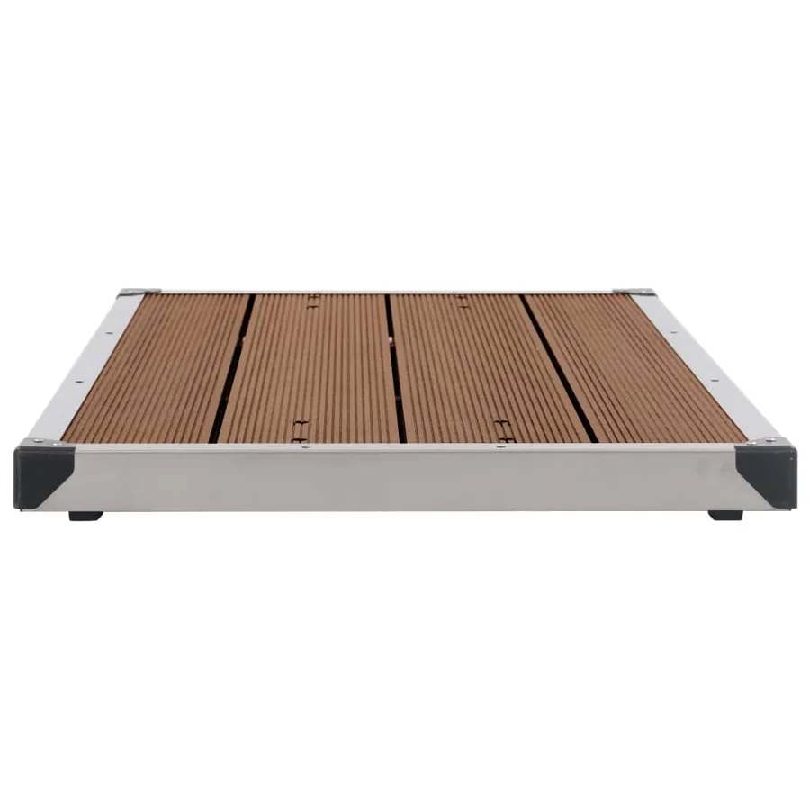Douche de jardin avec base marron 220 cm Acier inoxydable - 14