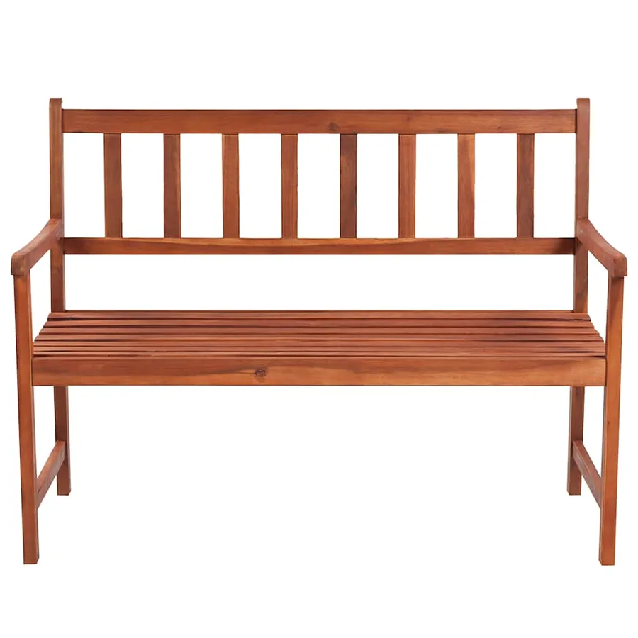 Banc de jardin avec coussin 120 cm Bois d'acacia massif - 3