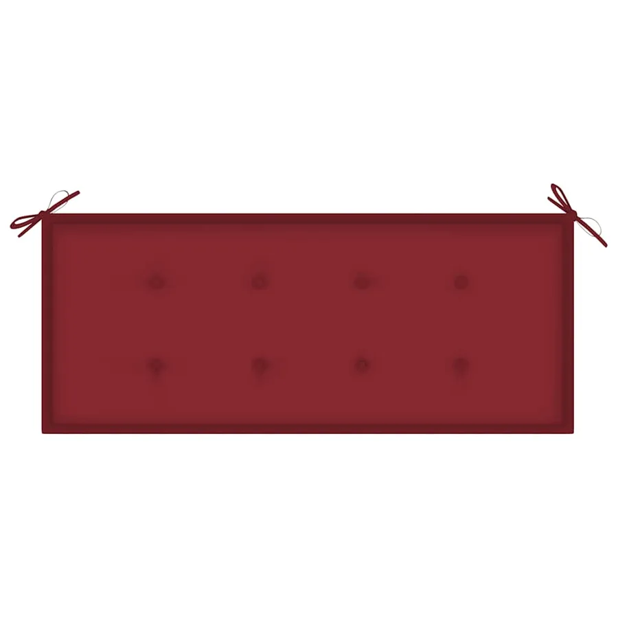 Banc de jardin avec coussin 120 cm Bois d'acacia massif - 6