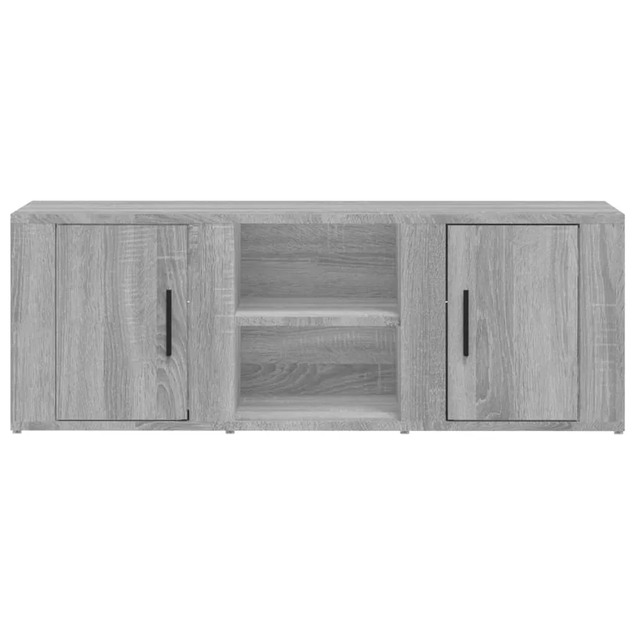Meuble TV Sonoma gris 100x31,5x35 cm Bois d'ingénierie - 5
