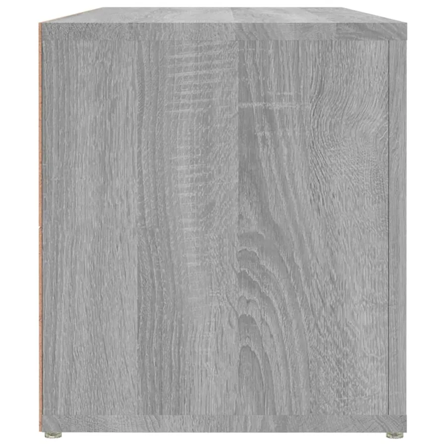 Meuble TV Sonoma gris 100x31,5x35 cm Bois d'ingénierie - 6