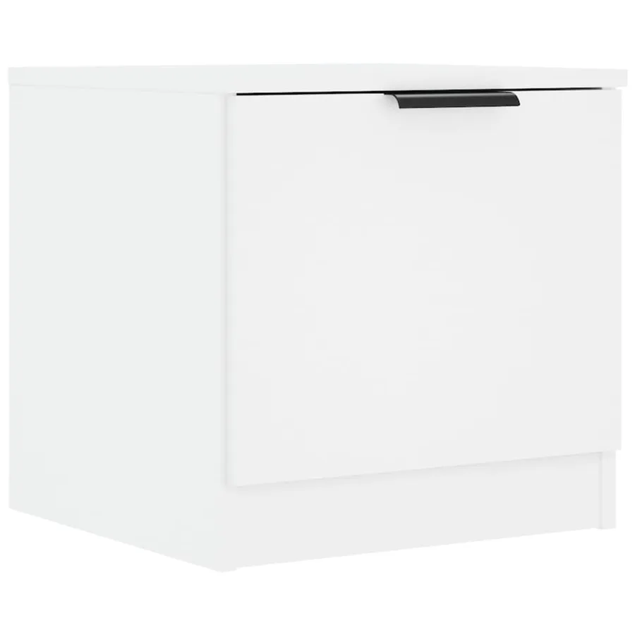 Tables de chevet 2 pcs Blanc 40x39x40 cm - 5