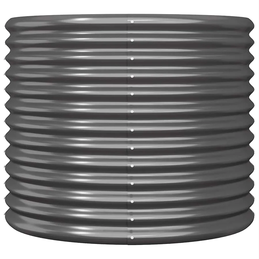 Jardinière Acier galvanisé 80x80x68 cm Anthracite - 3