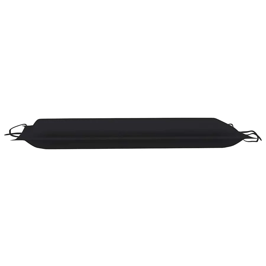 Chaise longue à bascule avec coussin Bois de teck solide - 16
