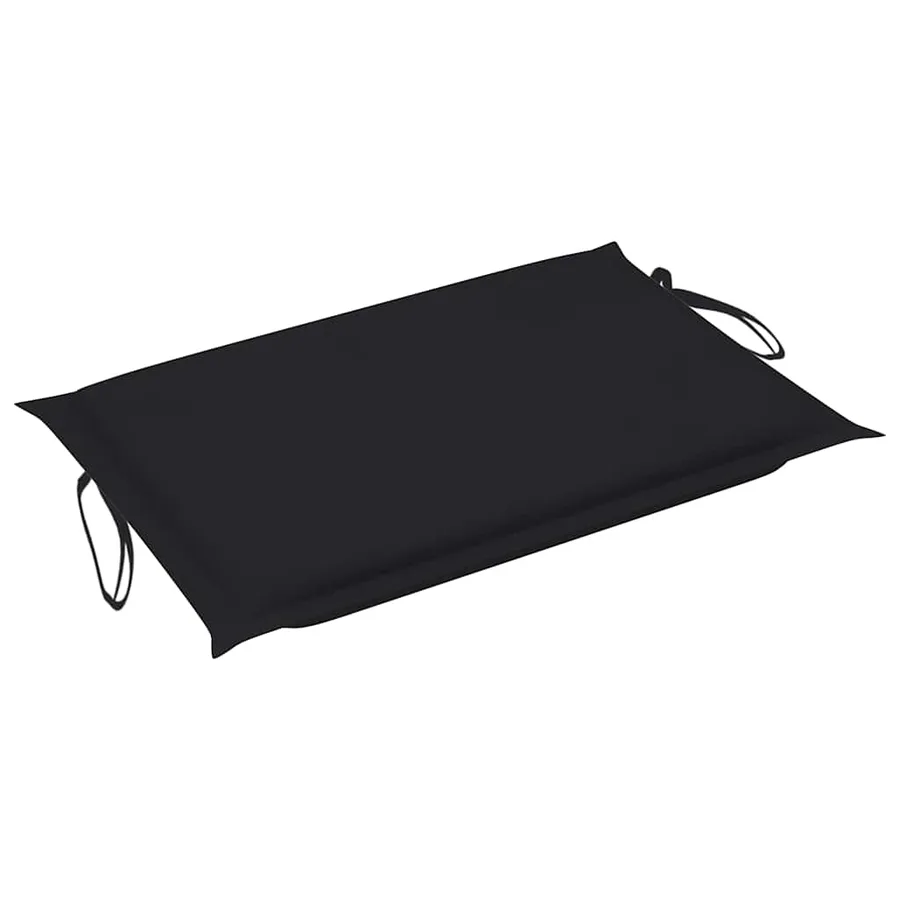 Chaise longue à bascule avec coussin Bois de teck solide - 8
