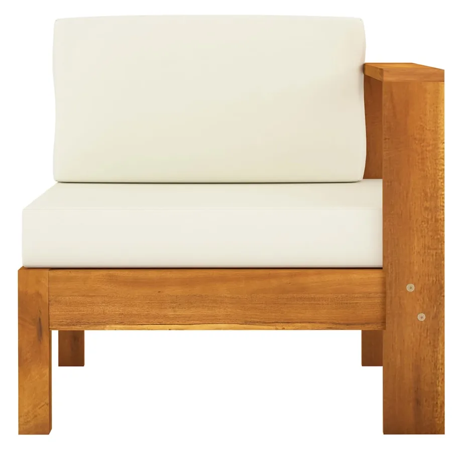 Salon de jardin 8 pièces avec coussins 100 x 60 cm Bois d'acacia - 14