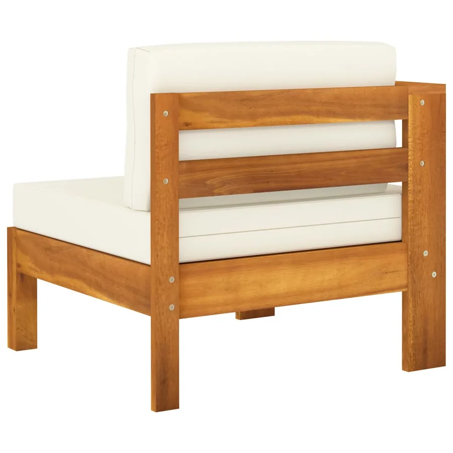 Salon de jardin 8 pièces avec coussins 100 x 60 cm Bois d'acacia - 17