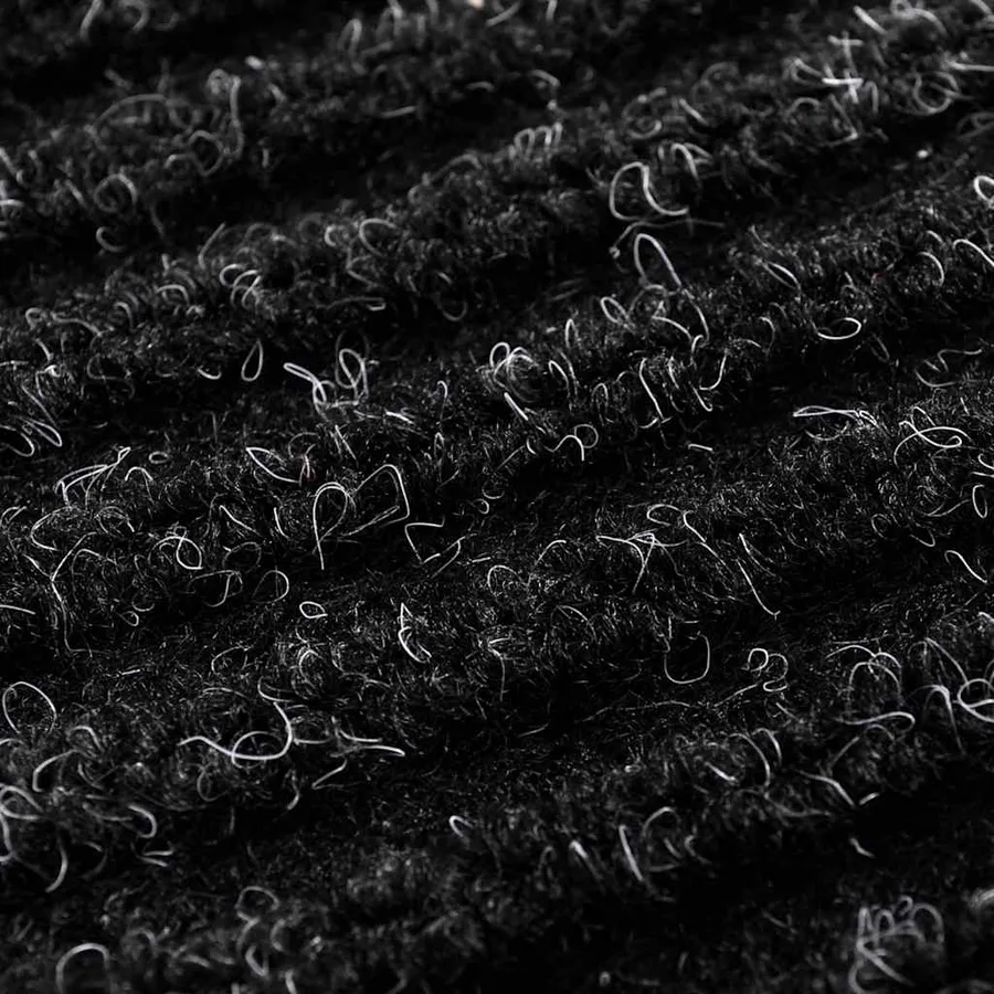 Tapis d'entrée noir 120 x 180 cm PVC - 6