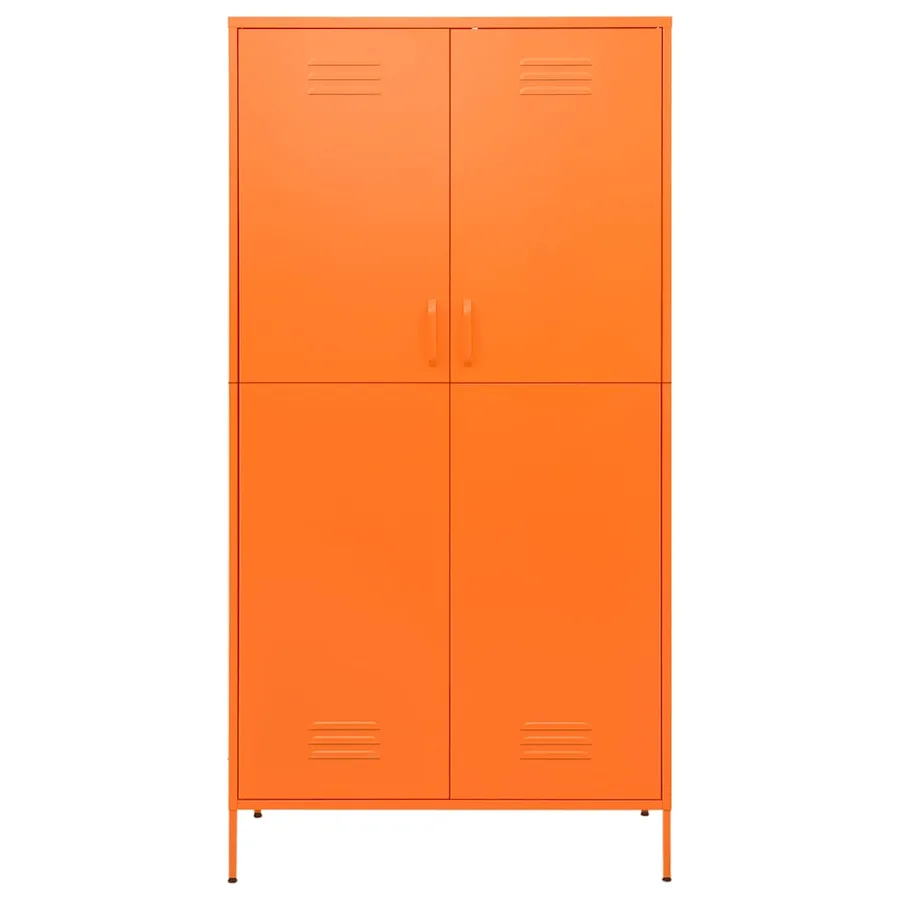 Garde-robe Orange 90x50x180 cm Acier - 3