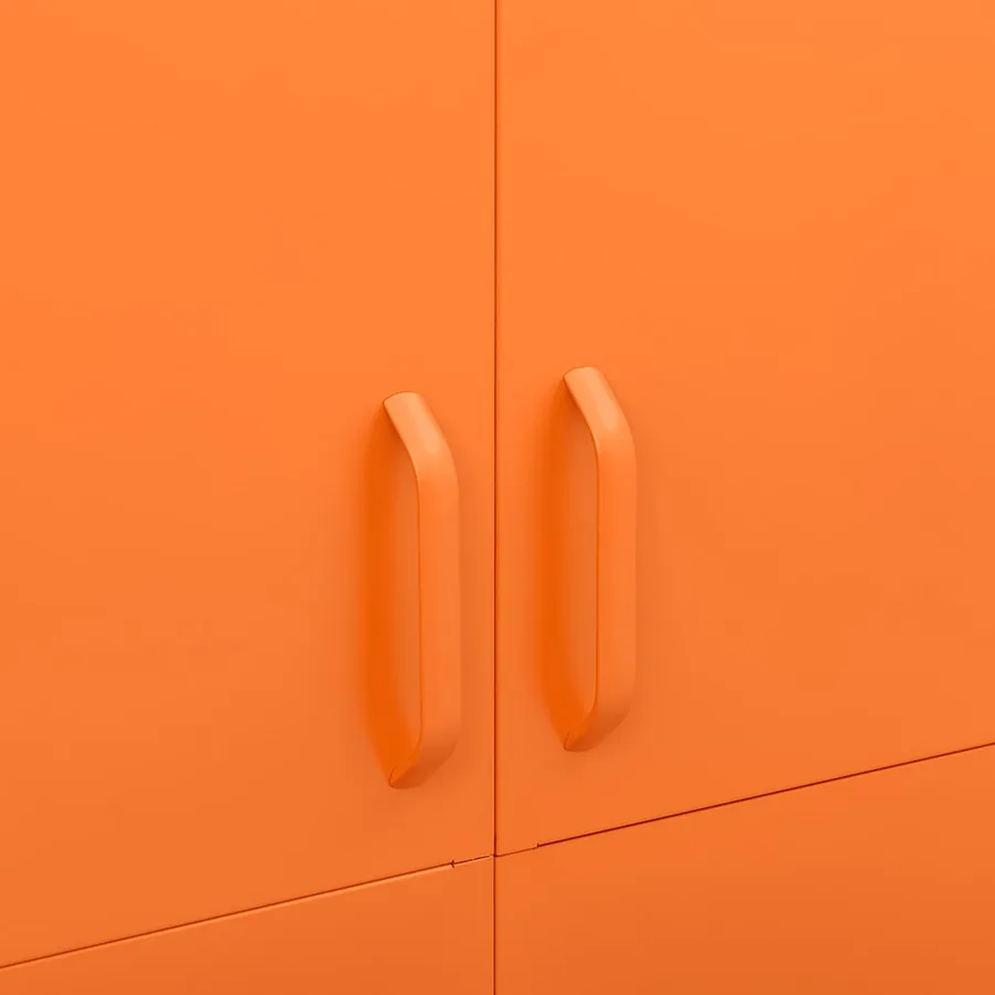 Garde-robe Orange 90x50x180 cm Acier - 7