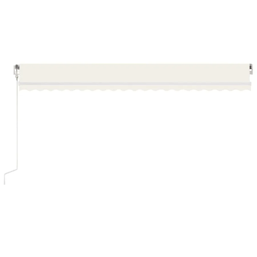 Auvent rétractable automatique 500x300 cm Crème - 3