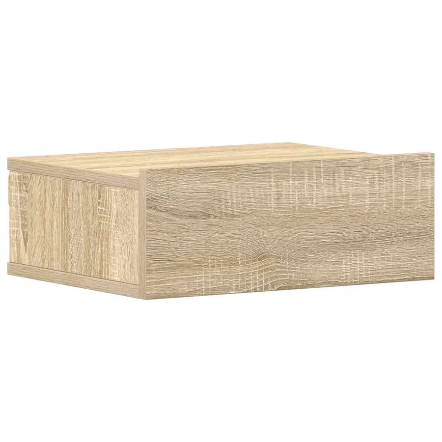 Table de chevet flottante Chêne sonoma Bois d'ingénierie - 2