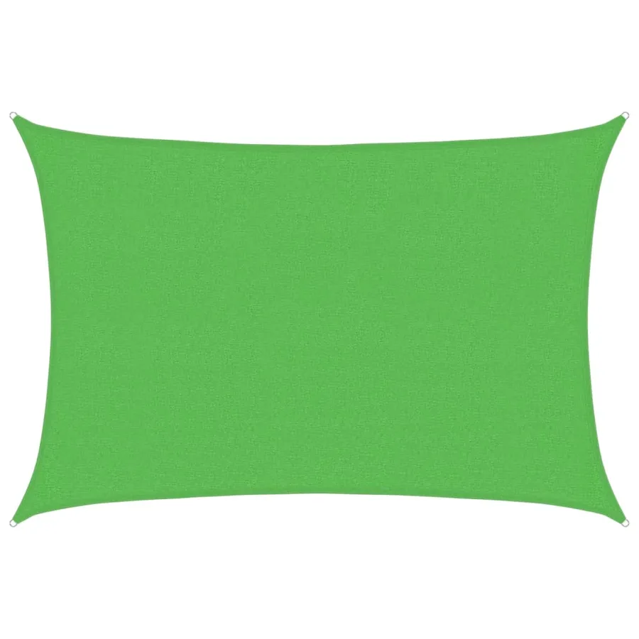 Voile d'ombrage 160 g/m² Vert clair 2,5x4 m PEHD - 2