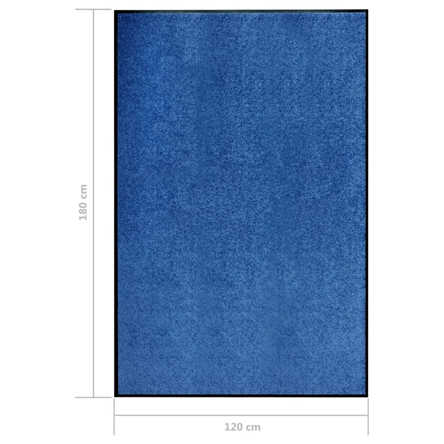 Paillasson lavable Bleu 120x180 cm - 6