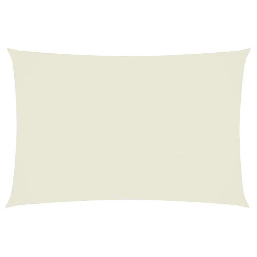 Voile de parasol tissu oxford rectangulaire 2x4 m crème - 2