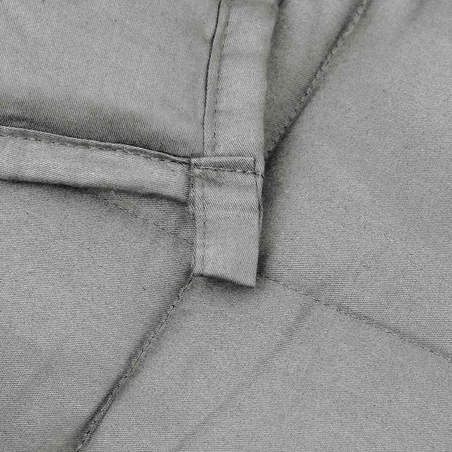 Couverture lestée Gris 155x220 cm 7 kg Tissu - 5