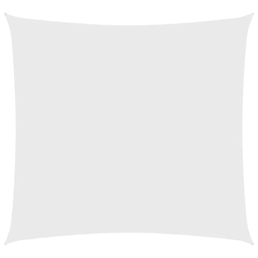 Voile de parasol tissu oxford carré 4x4 m blanc - 2