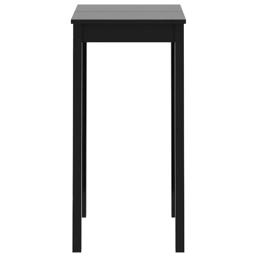 Table de bar MDF noir 55x55x107 cm - 3
