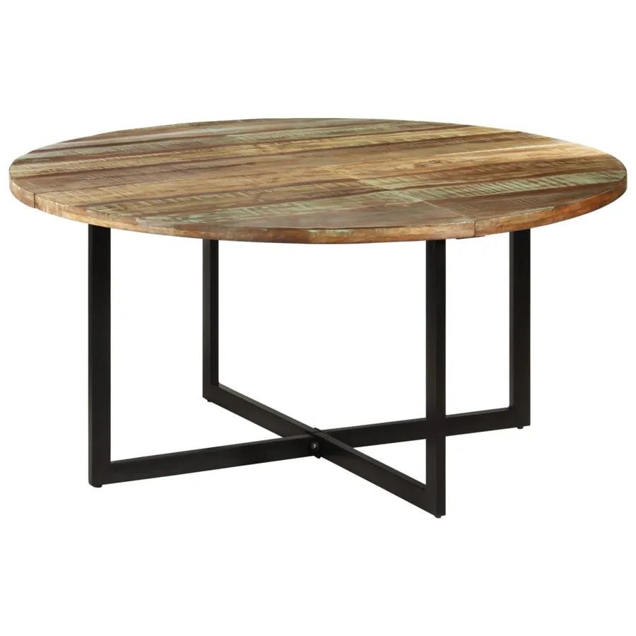 Table à manger 150x75 cm Bois massif de récupération - 9