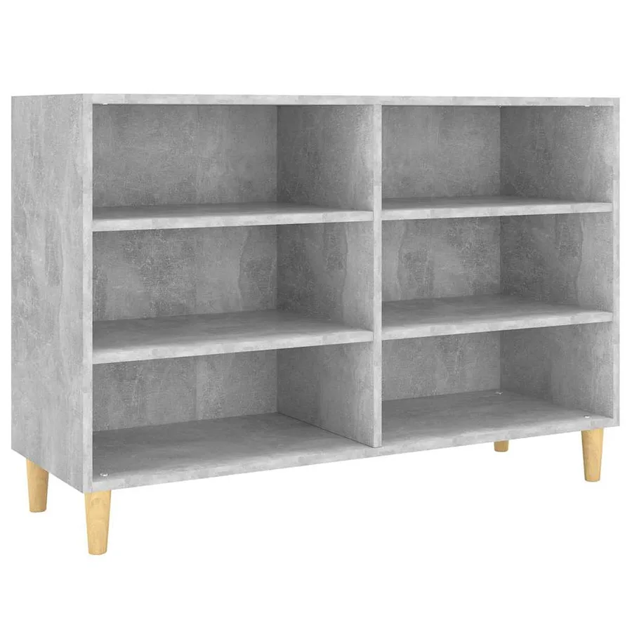 Buffet gris béton 103,5x35x70 cm bois d'ingénierie - 2