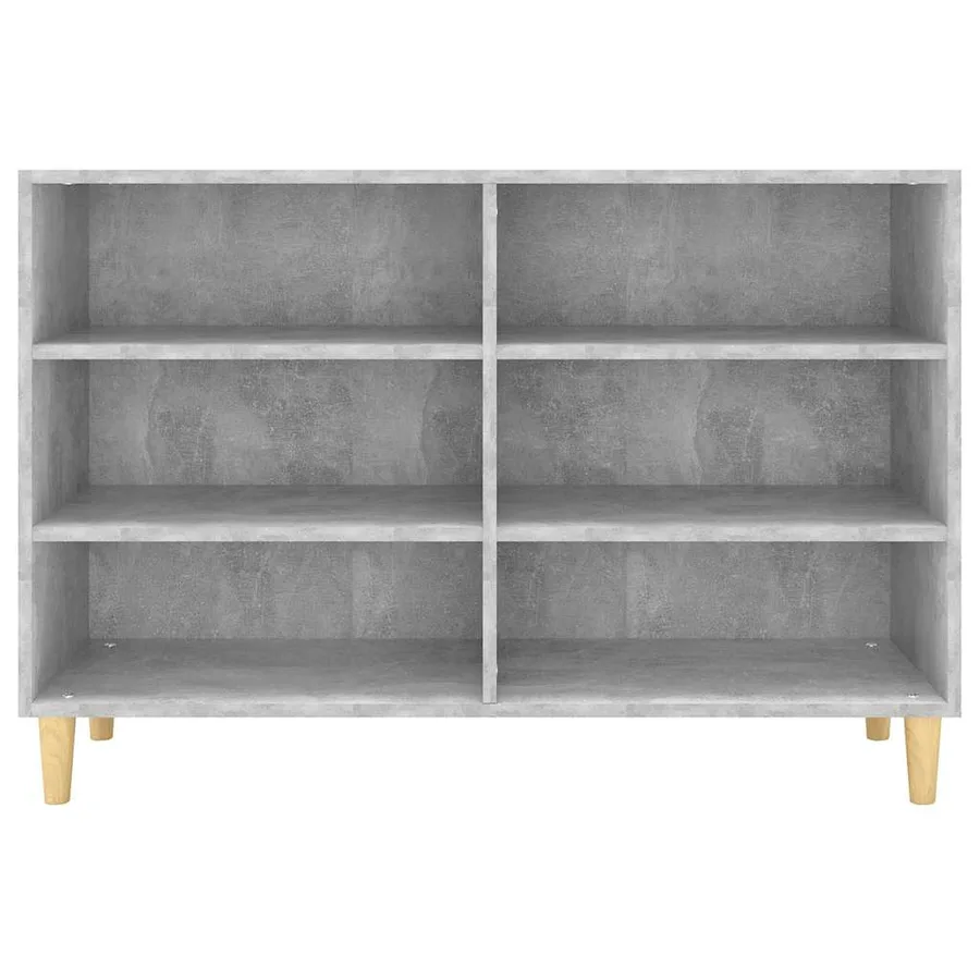 Buffet gris béton 103,5x35x70 cm bois d'ingénierie - 4