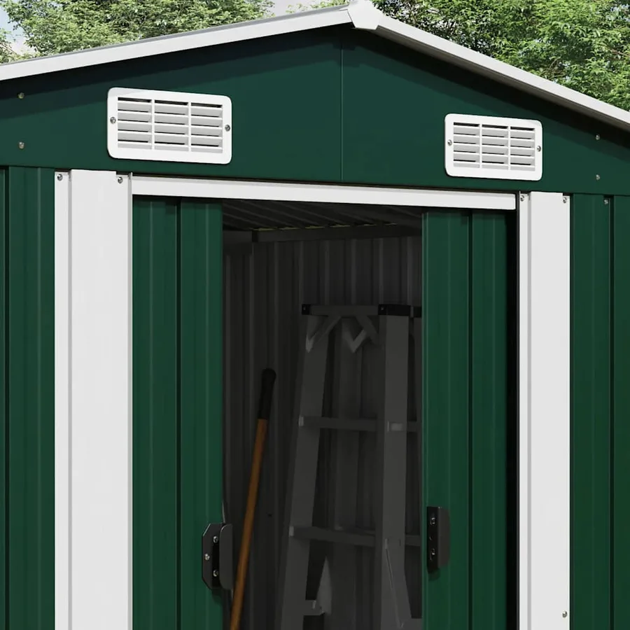 Abri de jardin Vert 257x779x181 cm Acier galvanisé - 3