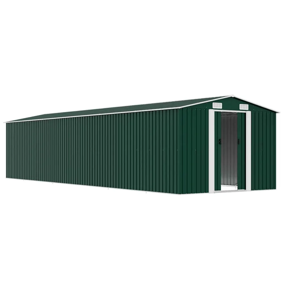 Abri de jardin Vert 257x779x181 cm Acier galvanisé - 4