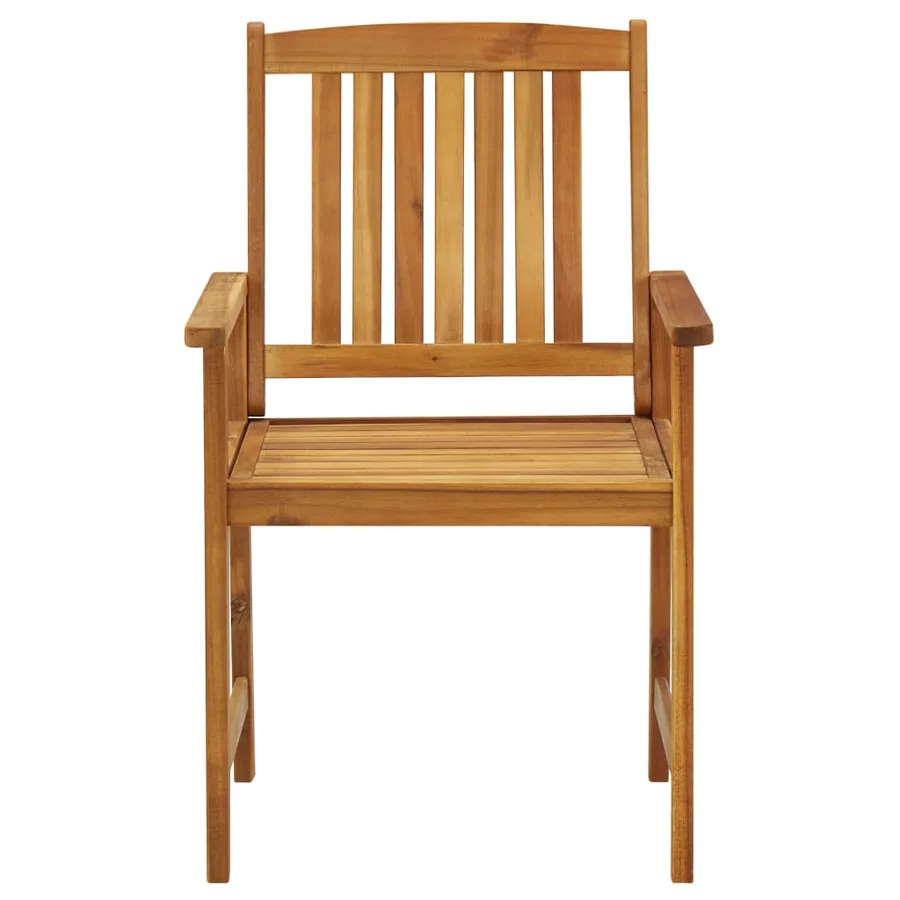 Chaises de jardin lot de 4 Bois d'acacia solide - 2