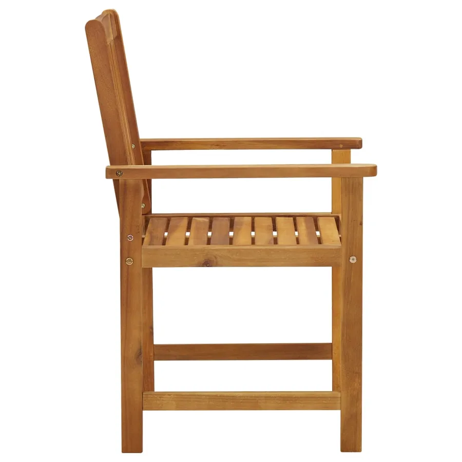 Chaises de jardin lot de 4 Bois d'acacia solide - 3
